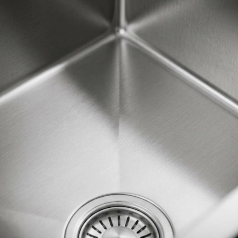 Pure.Sink Luxion RVS spoelbak 36x40 cm onderbouw, vlakinbouw en opbouw  PLX3640-02
